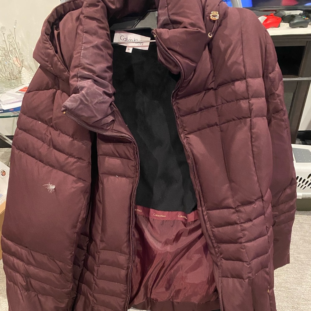 Burgundy X-Large Calvin Klein coat